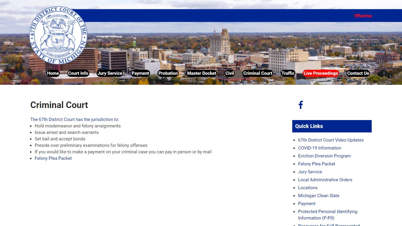 Criminal Court – 67th District Court